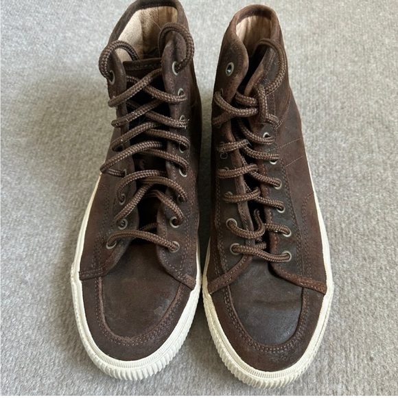 FRYE Miller Men's Lace up High Top Shoes/Fashion Brown Sneaker ~ 9 - Picture 3 of 9